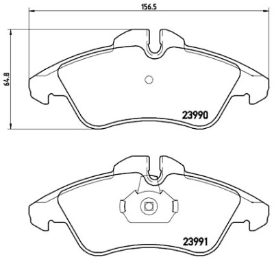 Set di 4 pastiglie freno BREMBO P 50 080