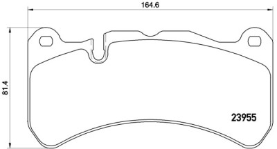 Set di 4 pastiglie freno BREMBO P 50 092