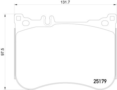 Set di 4 pastiglie freno BREMBO P 50 095