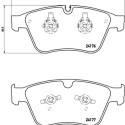 Set di 4 pastiglie freno BREMBO P 50 105