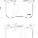 Set di 4 pastiglie freno BREMBO P 50 111