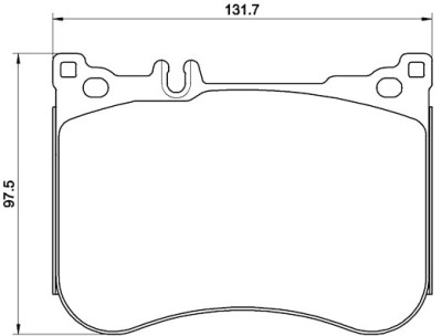 Set di 4 pastiglie freno BREMBO P 50 114