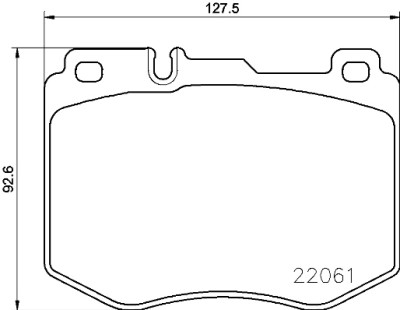 Set di 4 pastiglie freno BREMBO P 50 120