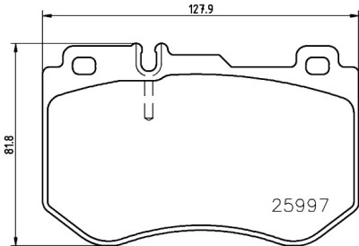 Set di 4 pastiglie freno BREMBO P 50 123