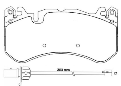 Set di 4 pastiglie freno BREMBO P 50 127