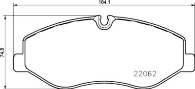 Set di 4 pastiglie freno BREMBO P 50 129