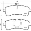 Set di 4 pastiglie freno BREMBO P 50 132