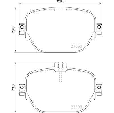 Set di 4 pastiglie freno BREMBO P 50 138
