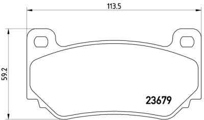 Set di 4 pastiglie freno BREMBO P 52 018