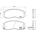 Set di 4 pastiglie freno BREMBO P 54 014