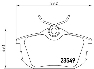Set di 4 pastiglie freno BREMBO P 54 023