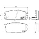 Set di 4 pastiglie freno BREMBO P 54 025