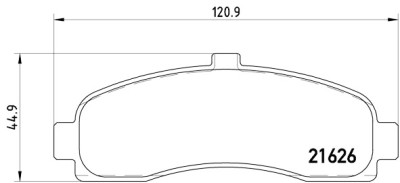 Set di 4 pastiglie freno BREMBO P 56 031