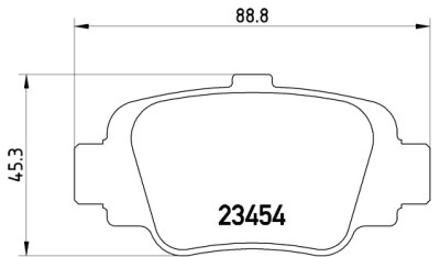 Set di 4 pastiglie freno BREMBO P 56 032
