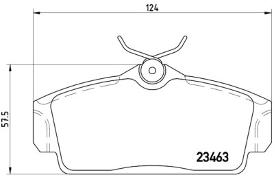 Set di 4 pastiglie freno BREMBO P 56 036