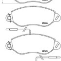 Set di 4 pastiglie freno BREMBO P 56 042