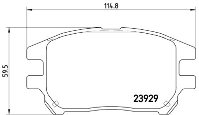 Set di 4 pastiglie freno BREMBO P 56 050