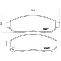 Set di 4 pastiglie freno BREMBO P 56 059