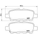 Set di 4 pastiglie freno BREMBO P 56 068