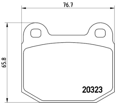 Set di 4 pastiglie freno BREMBO P 59 004