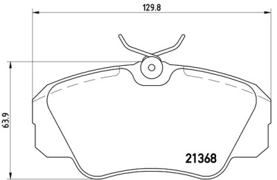 Set di 4 pastiglie freno BREMBO P 59 016