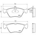 Set di 4 pastiglie freno BREMBO P 59 019