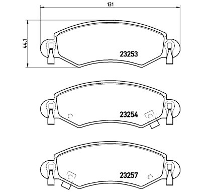 Set di 4 pastiglie freno BREMBO P 59 035
