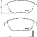 Set di 4 pastiglie freno BREMBO P 59 052