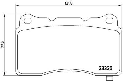 Set di 4 pastiglie freno BREMBO P 59 079