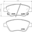 Set di 4 pastiglie freno BREMBO P 59 081