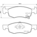 Set di 4 pastiglie freno BREMBO P 59 084