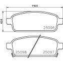 Set di 4 pastiglie freno BREMBO P 59 087