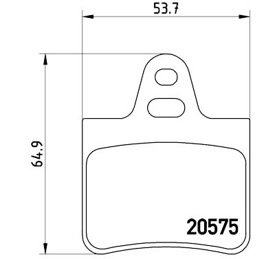 Set di 4 pastiglie freno BREMBO P 61 062
