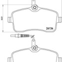 Set di 4 pastiglie freno BREMBO P 61 077