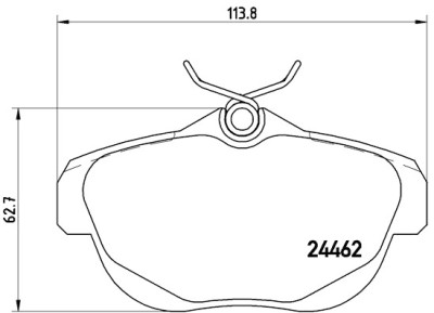 Set di 4 pastiglie freno BREMBO P 61 087