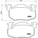 Set di 4 pastiglie freno BREMBO P 61 097