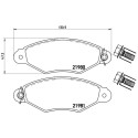 Set di 4 pastiglie freno BREMBO P 61 098
