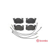 Set di 4 pastiglie freno BREMBO P 61 099
