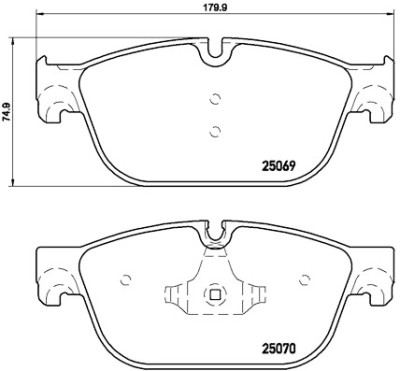 Set pastiglie freno BREMBO P 61 107