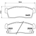 Set di 4 pastiglie freno BREMBO P 61 108