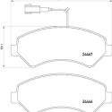 Set di 4 pastiglie freno BREMBO P 61 118