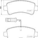 Set di 4 pastiglie freno BREMBO P 61 130