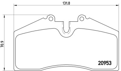 Set di 4 pastiglie freno BREMBO P 65 005