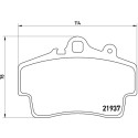 Set di 4 pastiglie freno BREMBO P 65 007
