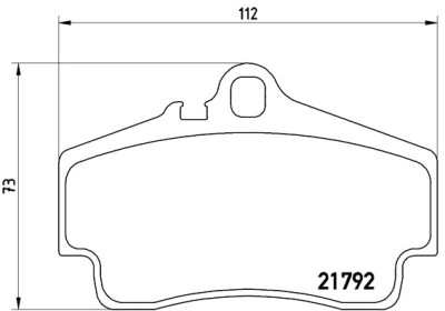 Set di 4 pastiglie freno BREMBO P 65 008