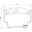 Set di 4 pastiglie freno BREMBO P 65 009