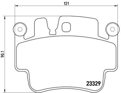 Set di 4 pastiglie freno BREMBO P 65 009