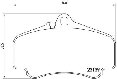 Set di 4 pastiglie freno BREMBO P 65 011