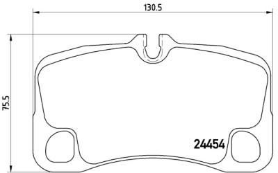 Set di 4 pastiglie freno BREMBO P 65 013