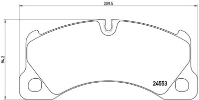 Set di 4 pastiglie freno BREMBO P 65 017